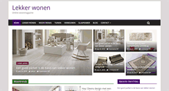Desktop Screenshot of lekkerwonen.net
